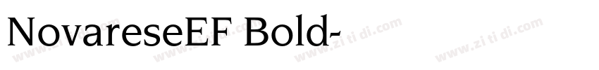 NovareseEF Bold字体转换